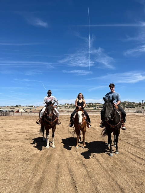 Three Amigos riding at Wopican Ranch